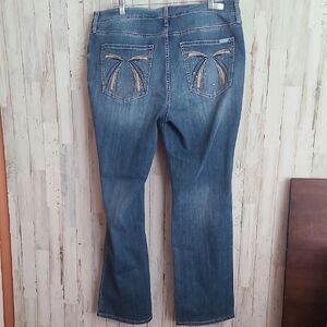 Seven7 Women's Blue Boot Cut Jeans